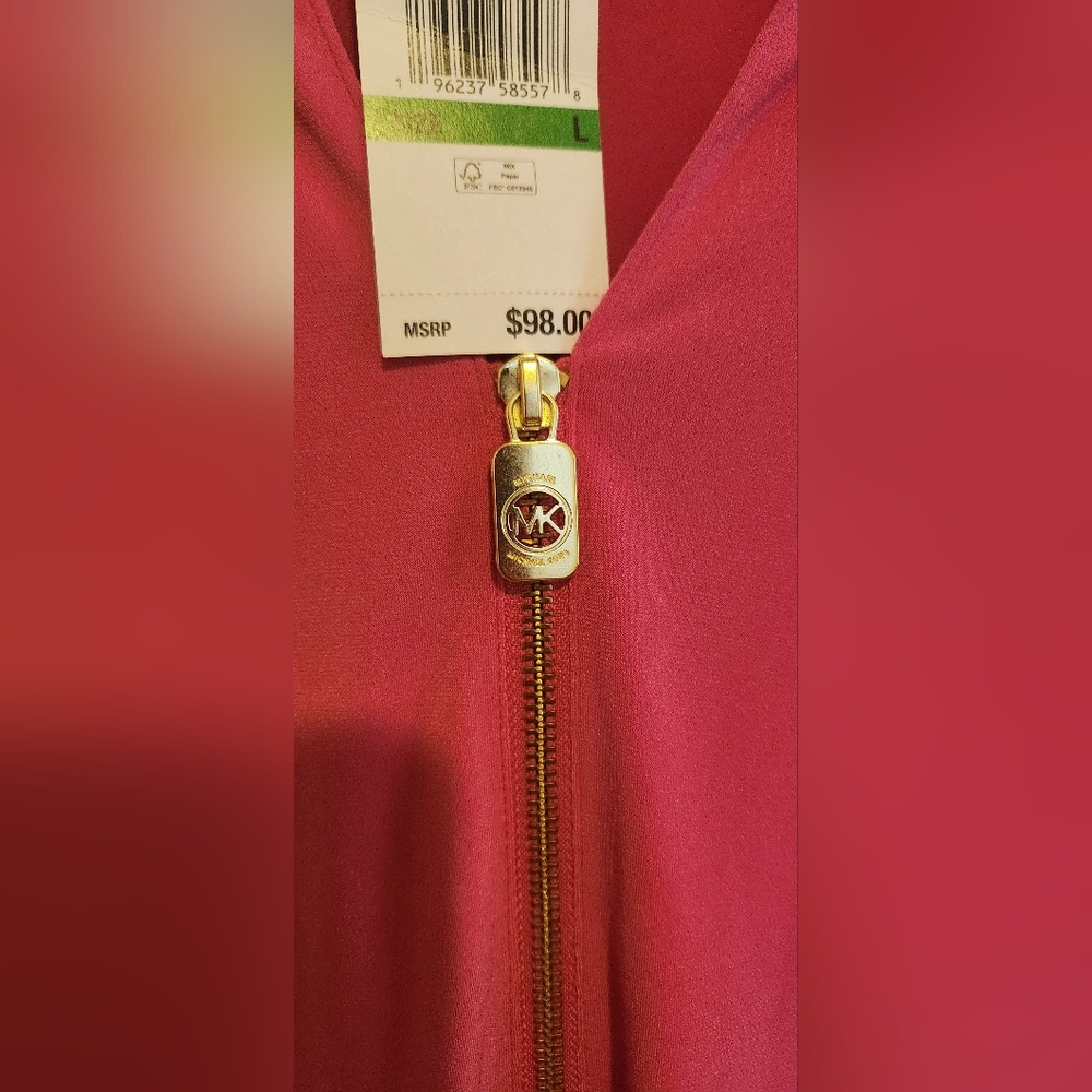 NWT Michael Kors Silk Pink Blouse - Picture 5 of 5